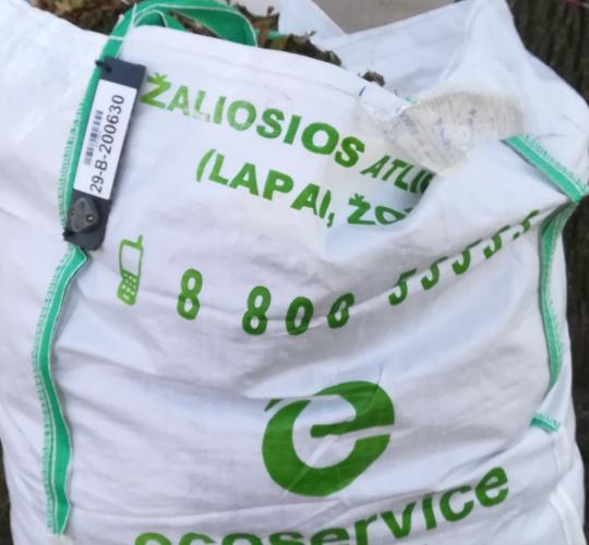 Šiaulių mieste prasideda biologinių atliekų surinkimas ir didmaišių su žaliosiomis atliekomis tuštinimas